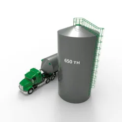Металлический силос с плоским дном 500 м3 (650 тн)